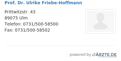 Prof dr ulrike friebe hoffmann