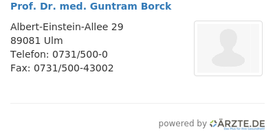 Prof dr med guntram borck 546938