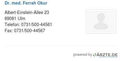 Dr med ferrah okur