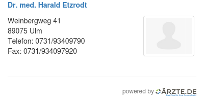 Dr med harald etzrodt