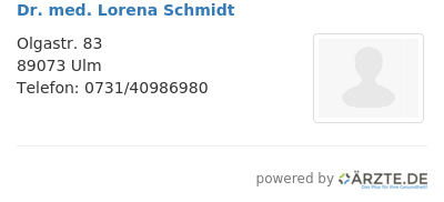 Dr med lorena schmidt