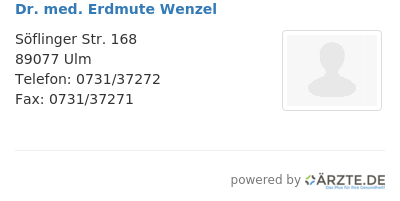 Dr med erdmute wenzel