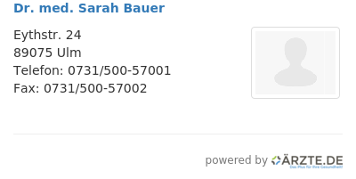 Dr med sarah bauer 661326