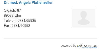 Dr med angela pfaffenzeller 329316