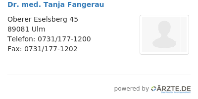 Dr med tanja fangerau 546383