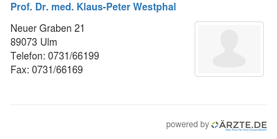 Prof dr med klaus peter westphal