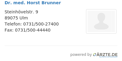 Dr med horst brunner