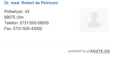 Dr med robert de petriconi 585551