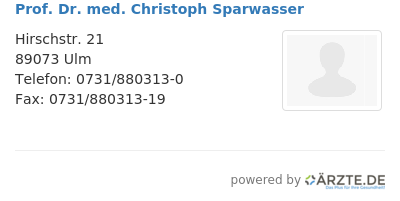 Prof dr med christoph sparwasser