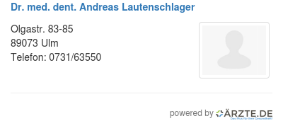Dr med dent andreas lautenschlager