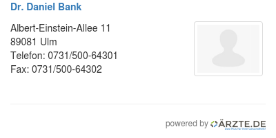 Dr daniel bank
