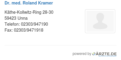 Dr med roland kramer