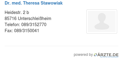 Dr med theresa stawowiak
