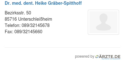 Dr med dent heike graeber spitthoff