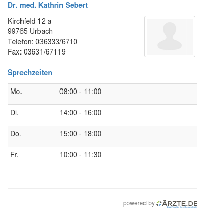 Dr med kathrin sebert