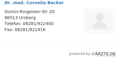 Dr med cornelia becker 258211