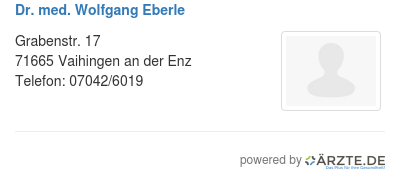 Dr med wolfgang eberle