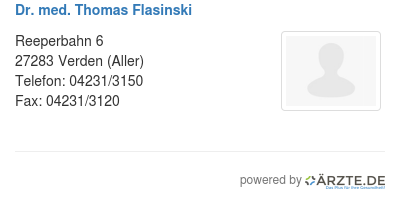 Dr med thomas flasinski