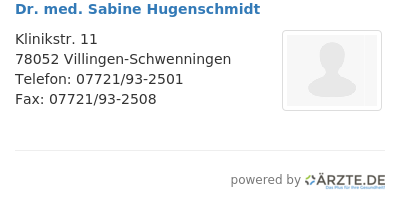 Dr med sabine hugenschmidt