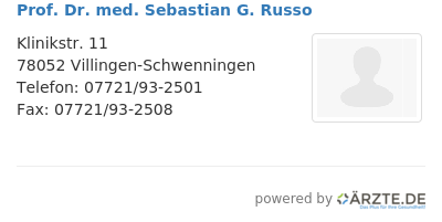 Prof dr med sebastian g russo