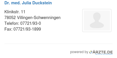 Dr med julia duckstein