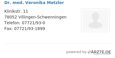 Dr med veronika metzler