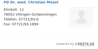 Pd dr med christian mozet