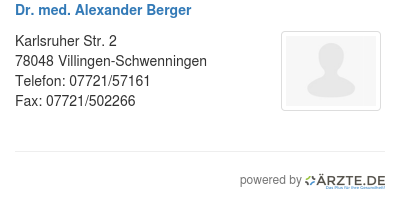 Dr med alexander berger 547406