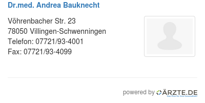 Dr med andrea bauknecht