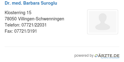 Dr med barbara suroglu