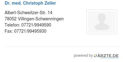 Dr med christoph zeller