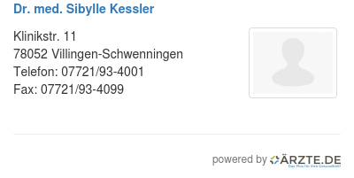 Dr med sibylle kessler