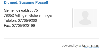 Dr med susanne posselt