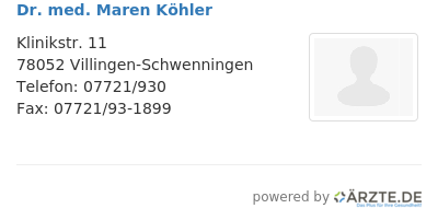 Dr med maren koehler