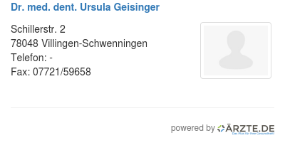 Dr med dent ursula geisinger