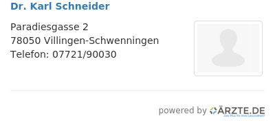 Dr karl schneider