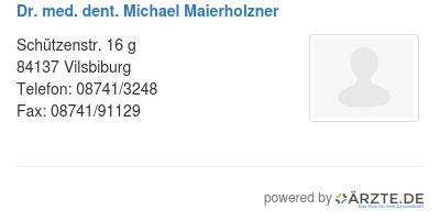 Dr med dent michael maierholzner