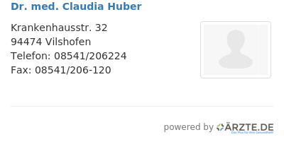 Dr med claudia huber