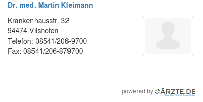Dr med martin kleimann 584492