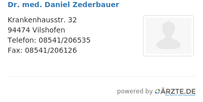 Dr med daniel zederbauer