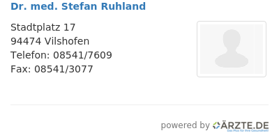 Dr med stefan ruhland