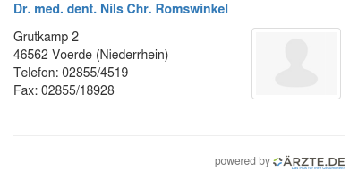 Dr med dent nils chr romswinkel