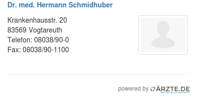 Dr med hermann schmidhuber