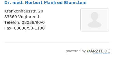 Dr med norbert manfred blumstein