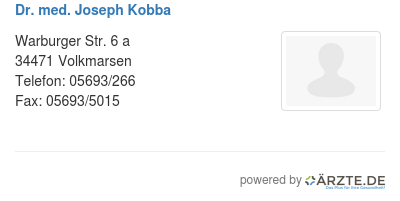 Dr med joseph kobba