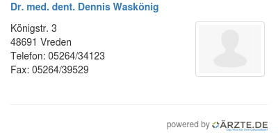 Dr med dent dennis waskoenig 463552