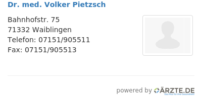 Dr med volker pietzsch