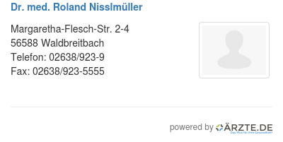 Dr med roland nisslmueller