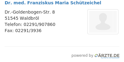 Dr med franziskus maria schuetzeichel