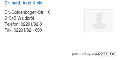 Dr med axel klein 258292